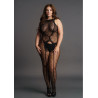 Le Désir Combinaison CROTCHLESS LEOPARD Noire